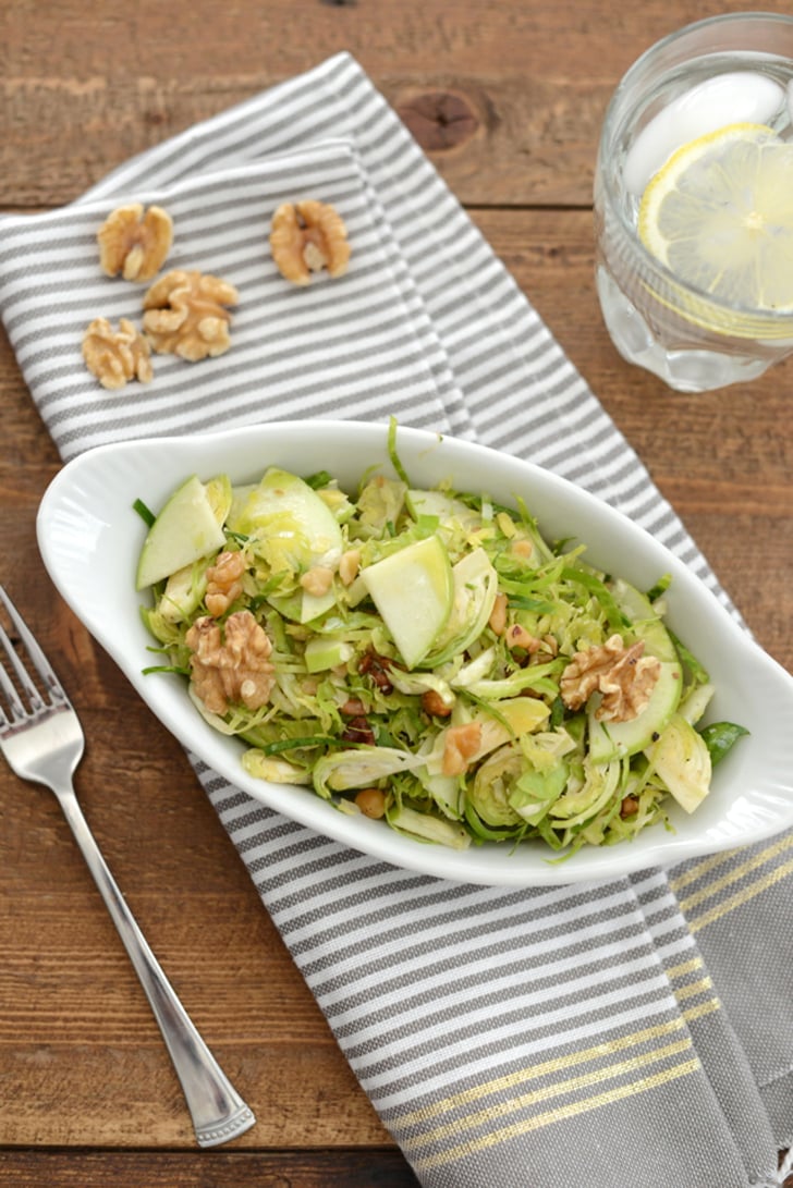 Shaved Brussels Sprouts Salad With Walnuts and Apples