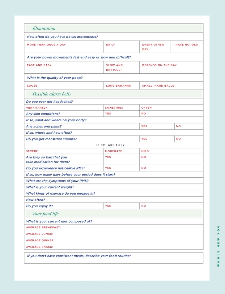 Free Printable Health Quiz
