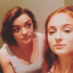 Celebrity Entertainment 12 Maisie Williams And Sophie Turner Gifs That Prove They Re Thick As Thieves Popsugar Celebrity Photo 3 Tweets of the week from geeks we love. maisie williams and sophie turner gifs