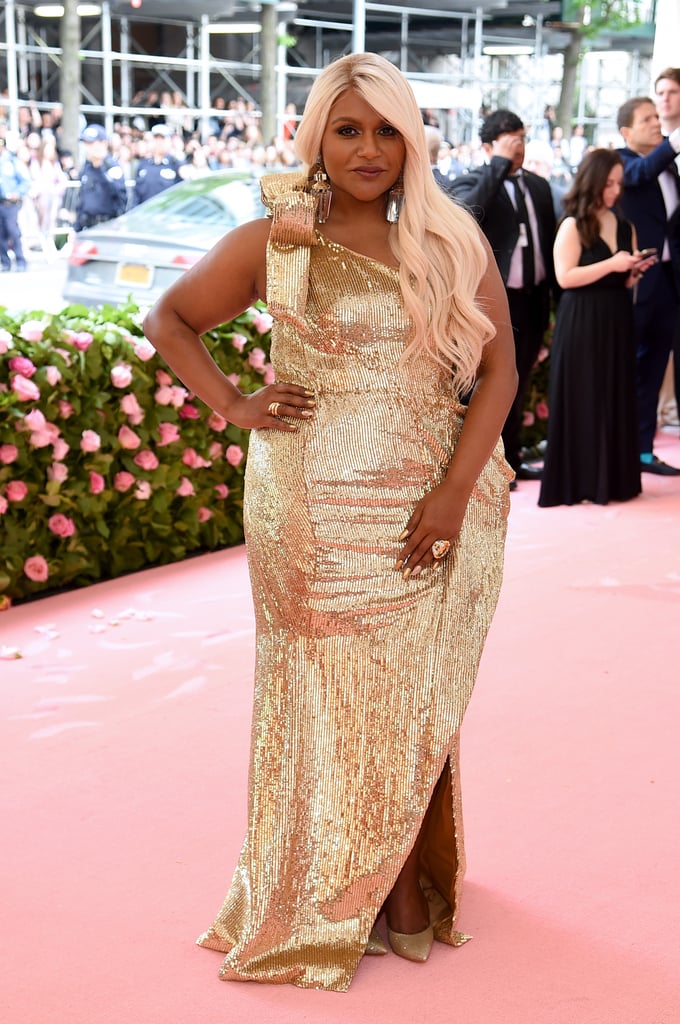 Mindy Kaling Met Gala 2019 Rose Gold Hair