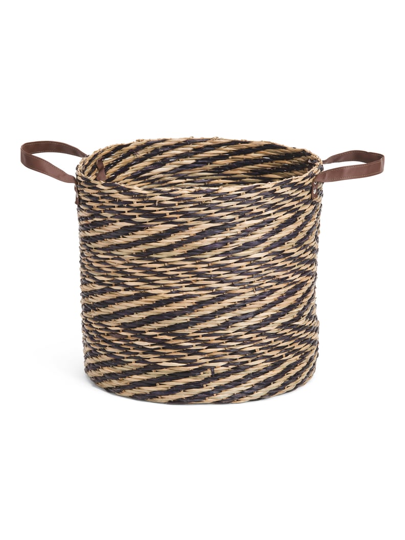 Medium Natural Seagrass Round Basket