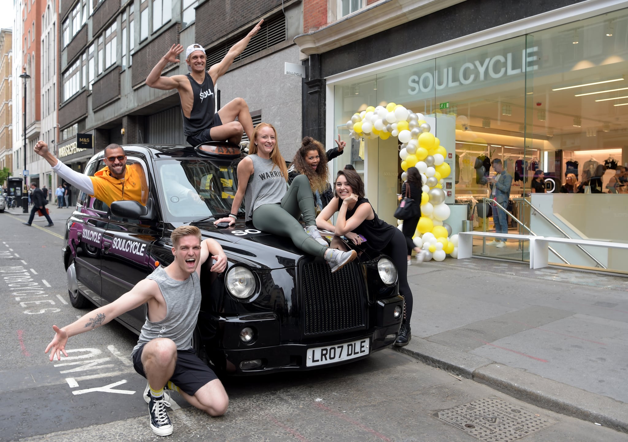 LONDON, ENGLAND - JUNE 05: The SoulCycle instructors at the UK launch of luxury lifestyle brand, SoulCycle ahead of its first official London opening on 14th June on June 05, 2019 in London, England. (Photo by David M. Benett/Dave Benett/Getty Images for SoulCycle London )