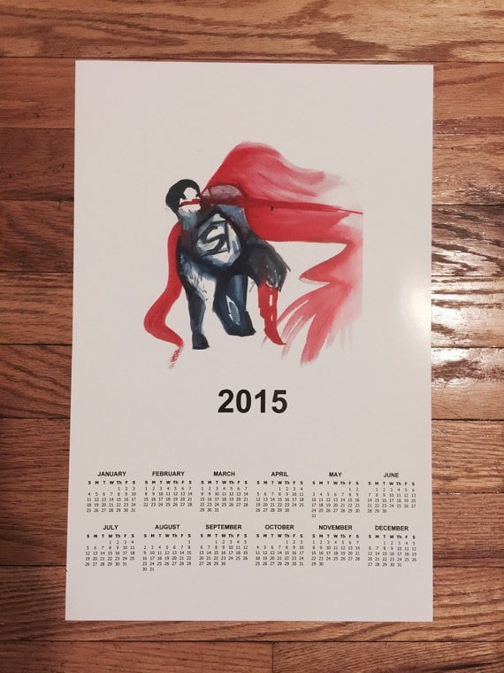Signed Superman Poster Calendar