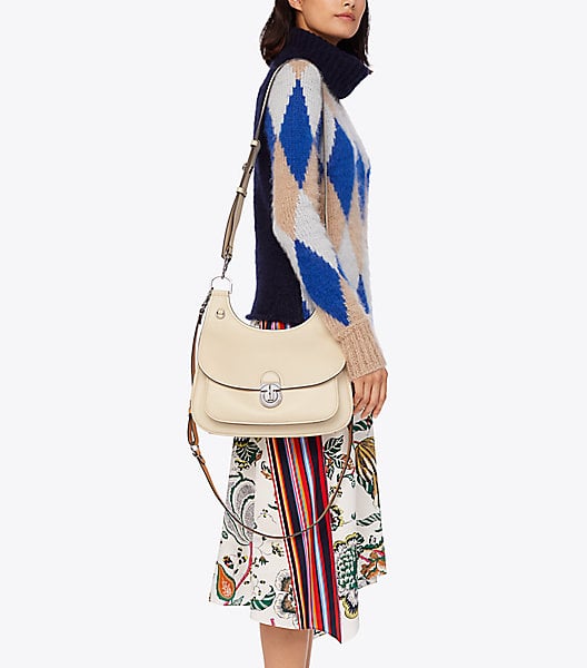 Tory burch james saddle store bag