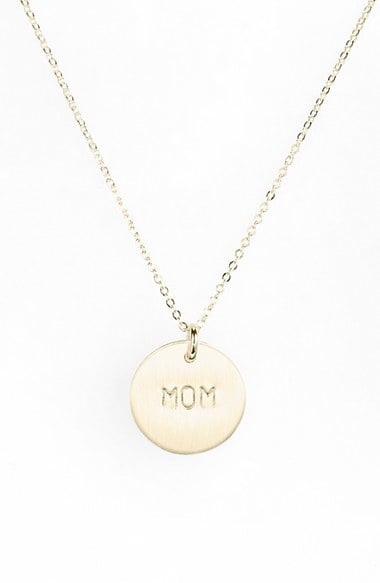 Sterling Silver Mom Charm Necklace