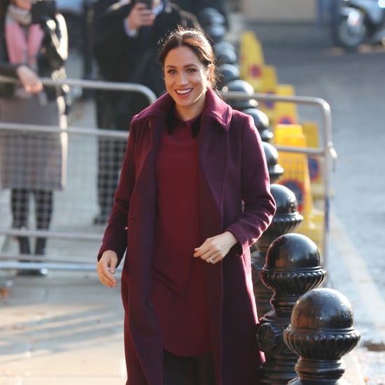 Meghan Markle's Burgundy Dress November 2018