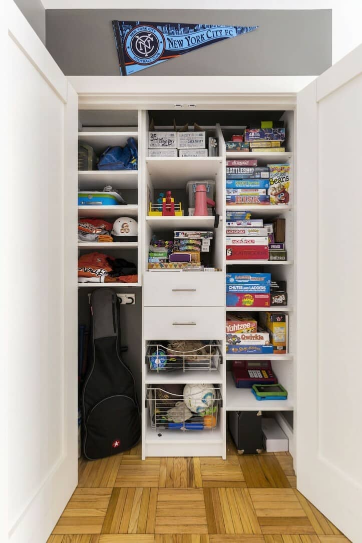 Game and Toy Closet Organization