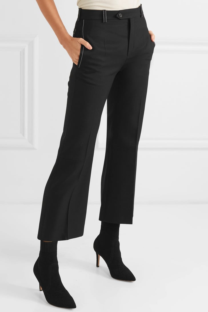 see by chloe cropped wide leg pants