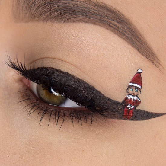 Elf on a Shelf Eyeliner Art