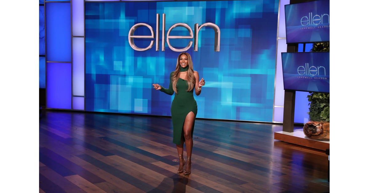 Ciara and Russell Wilson on "The Ellen DeGeneres Show