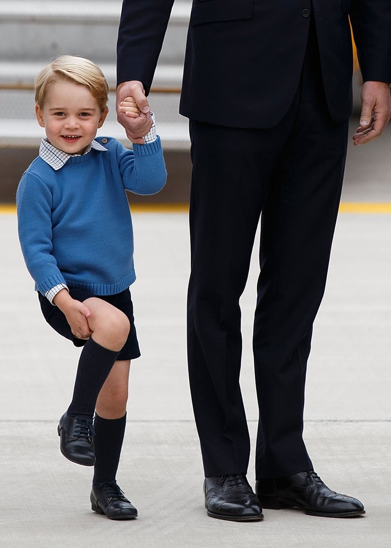 Prince George at Maritime Helicopter Squadron in Victoria, Canada, in September 2016