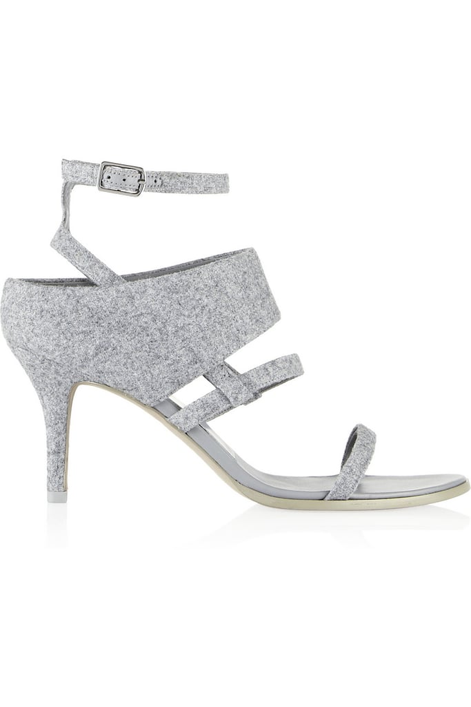 Alexander Wang Gray Felt Adina Sandals