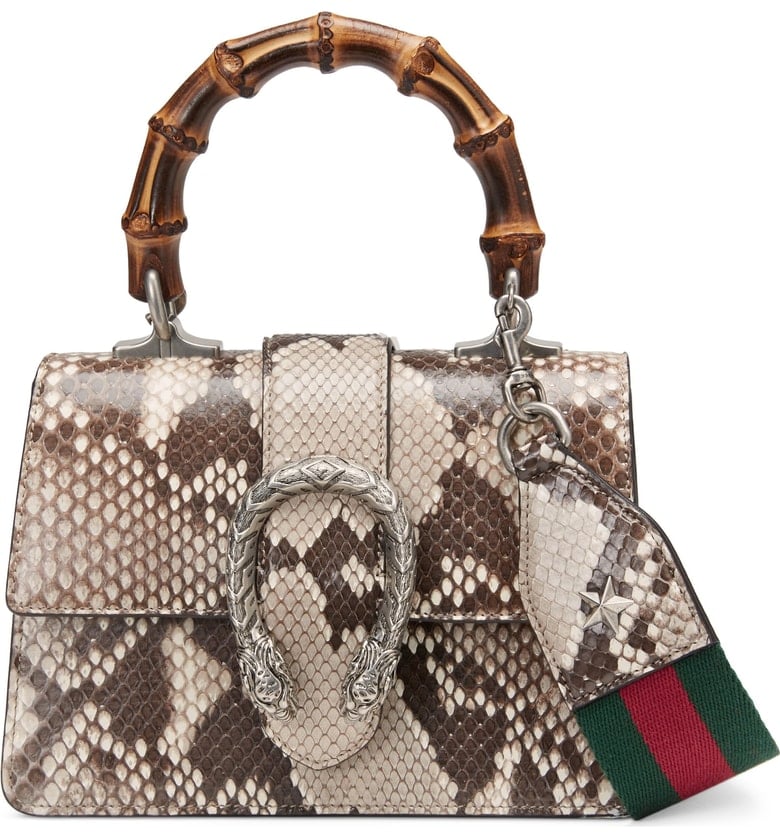 Gucci Mini Dionysus Genuine Python Top Handle Satchel