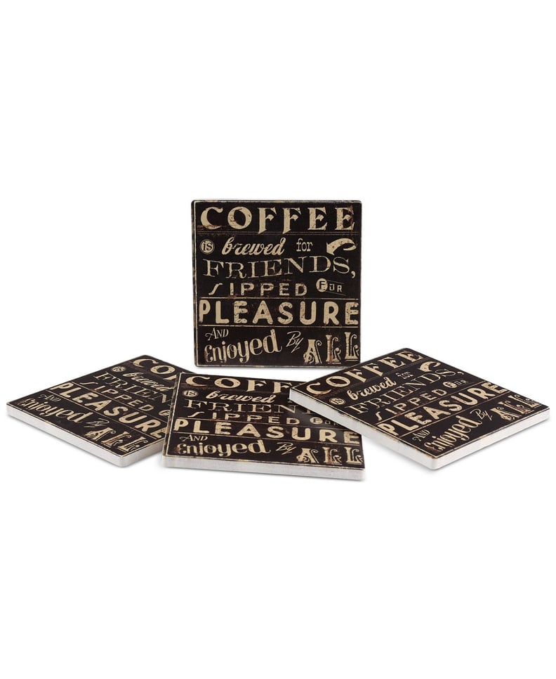 Coffee Quote Coasters Set