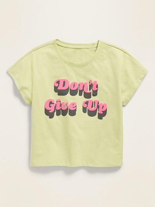 POPSUGAR x Old Navy Graphic Dolman-Sleeve Cropped Tee