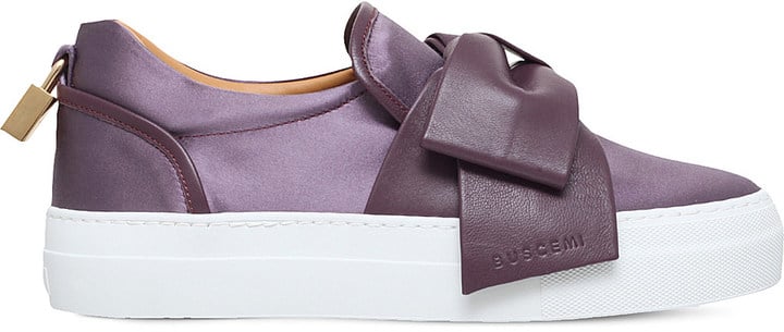 Buscemi 40mm Bow Satin Skate Shoes ($550)