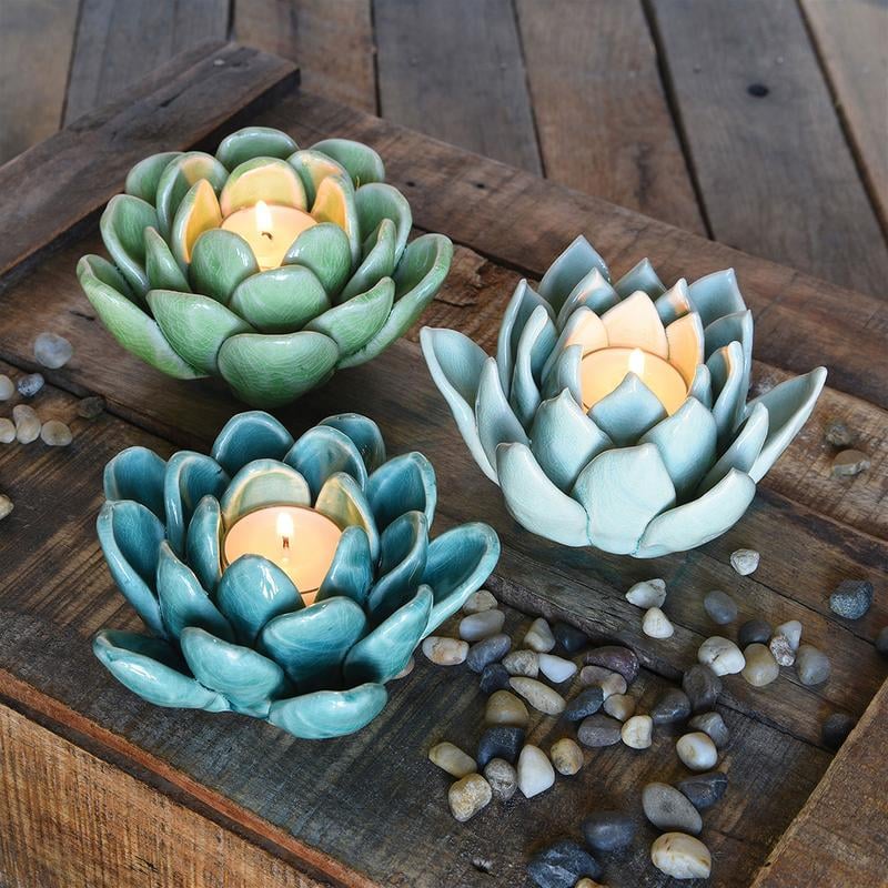 Junglaow Succulent Tealight Set