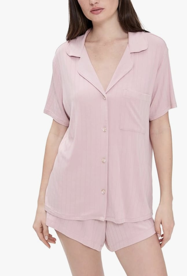 Eberjey Gisele Rib Relaxed Short PJ Set