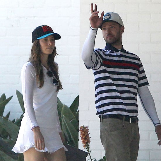 Justin Timberlake and Jessica Biel Golfing on Father's Day