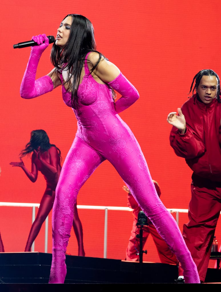 Dua Lipa Wearing Barbiecore For Her "Future Nostalgia" Tour