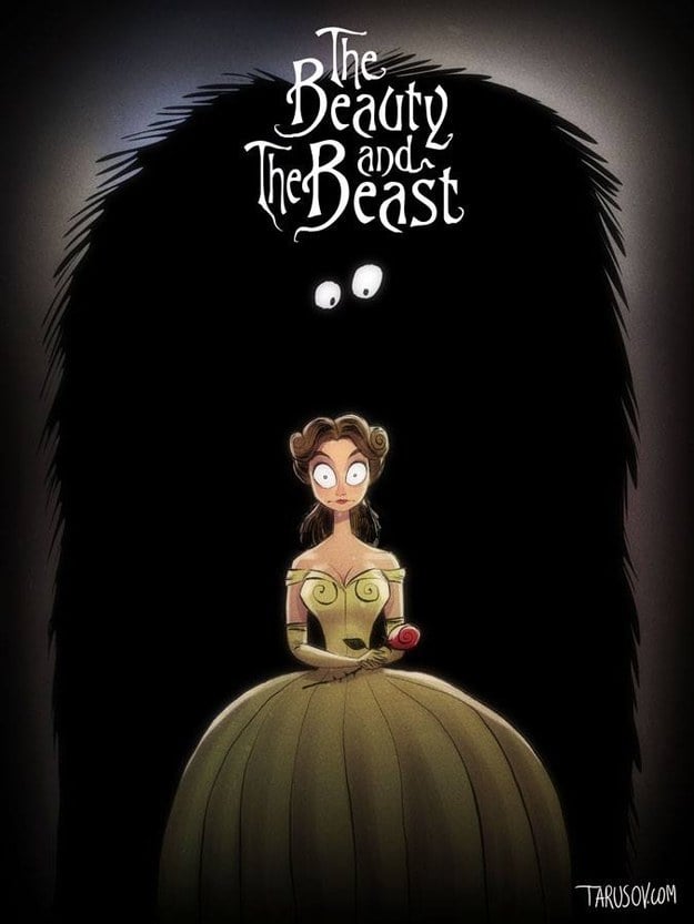 Tim Burton-Inspired Belle