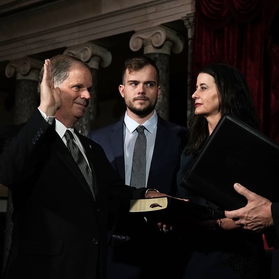 Picture of Doug Jones's Son Looking at Mike Pence Jan. 2018