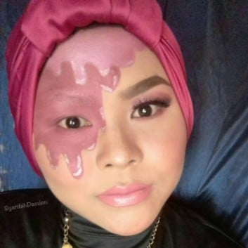 Melted Makeup Look For Halloween