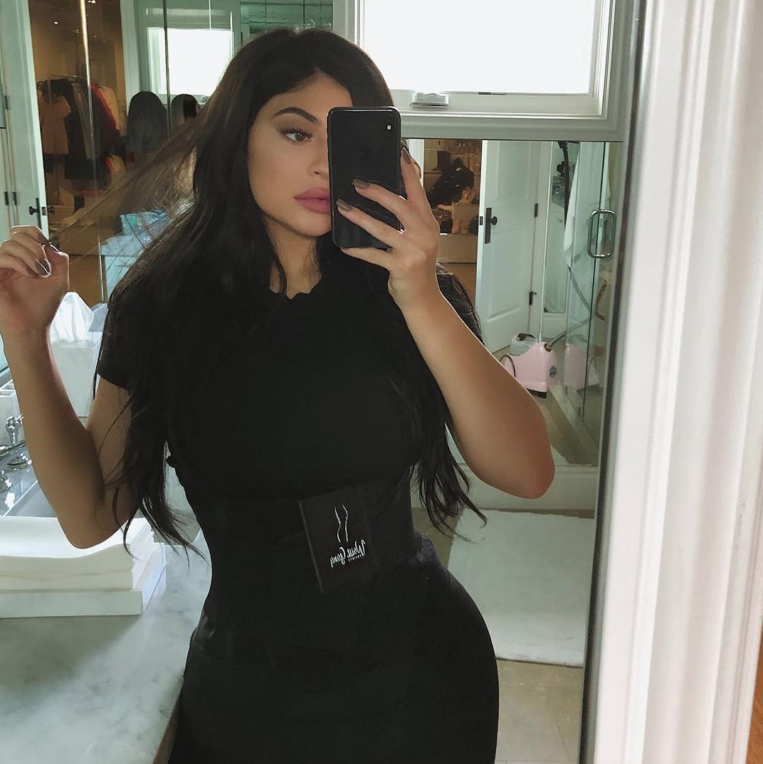 Kylie Jenner wearing a Waist Trainer via Instagram