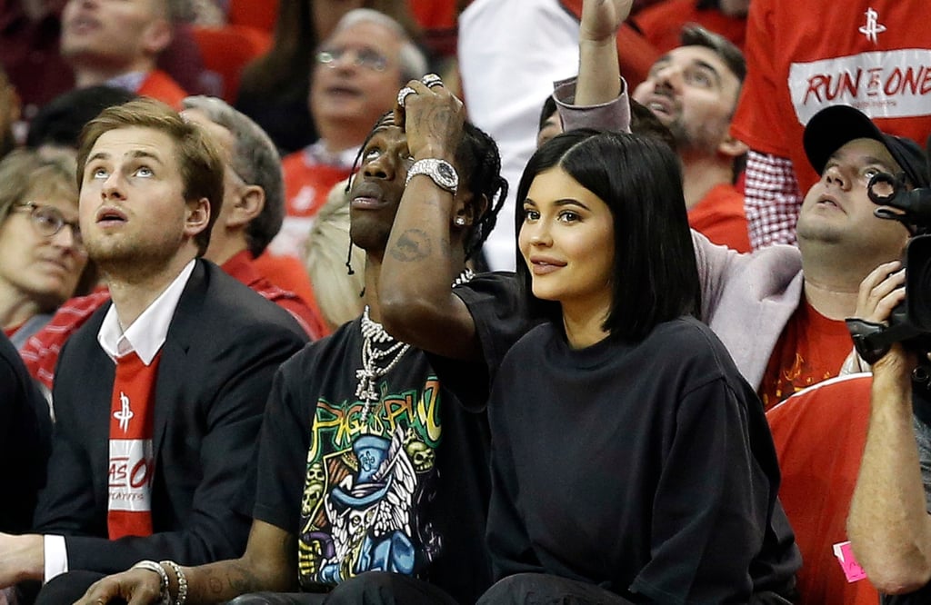 Kylie Jenner and Travis Scott at Basketball Game April 2018