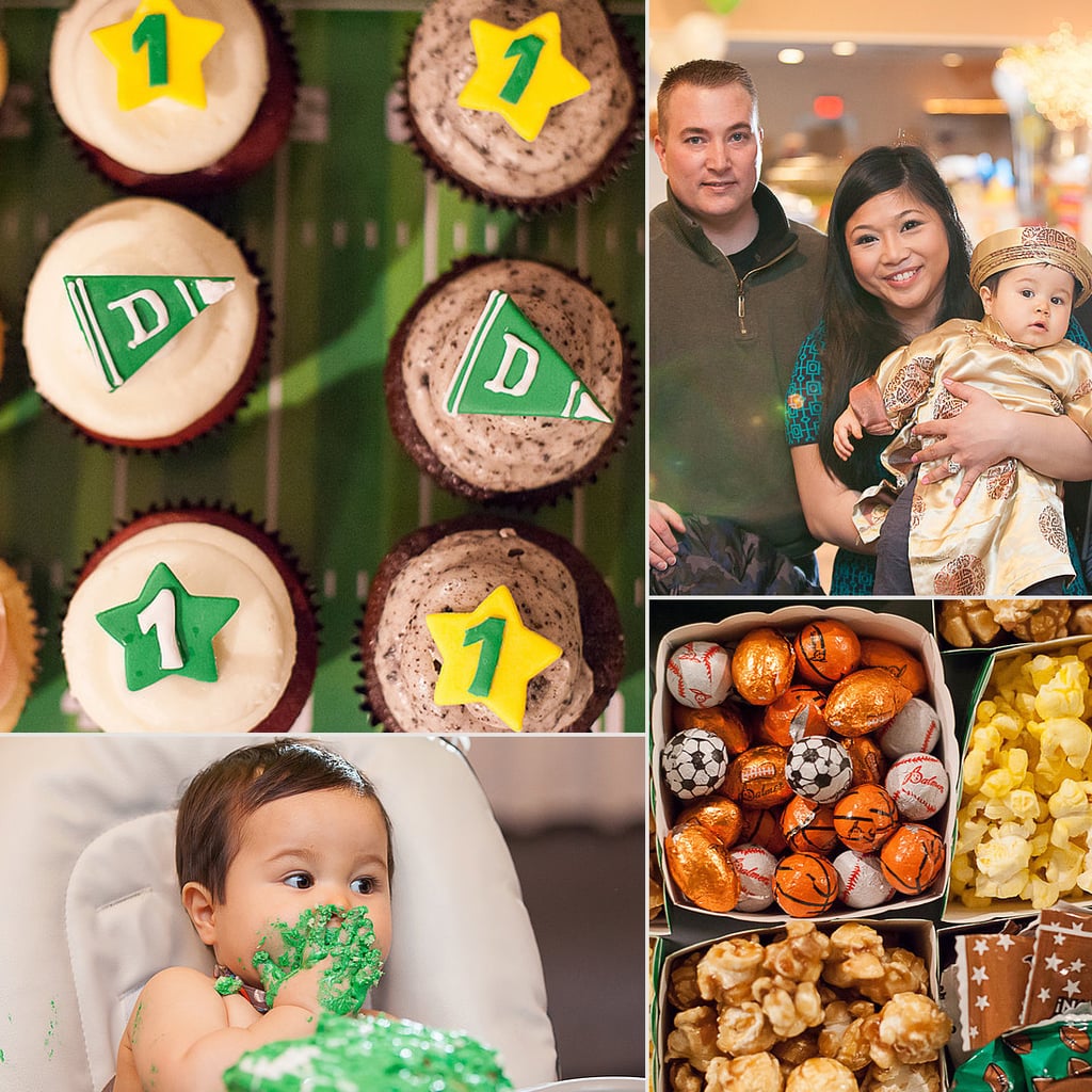 A Football Themed First Birthday Party Popsugar Moms