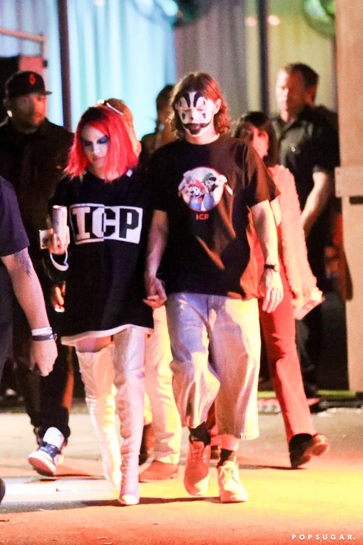Halsey and Evan Peters at Halloween Party Pictures POPSUGAR Celebrity