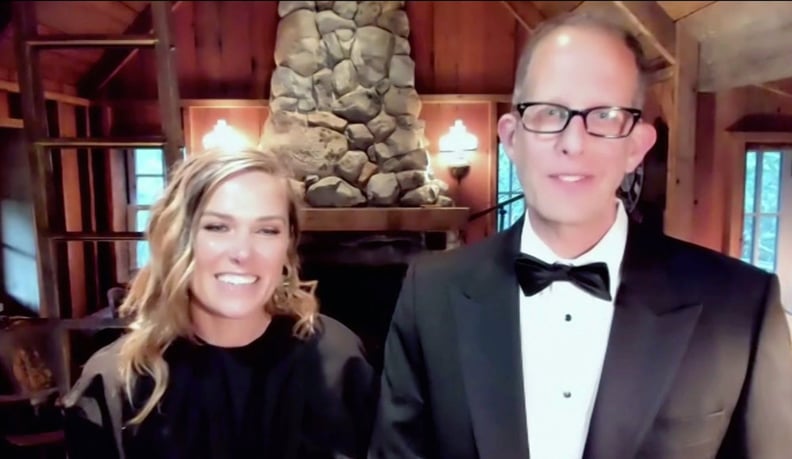 Dana Murray and Pete Docter at the 2021 Golden Globes