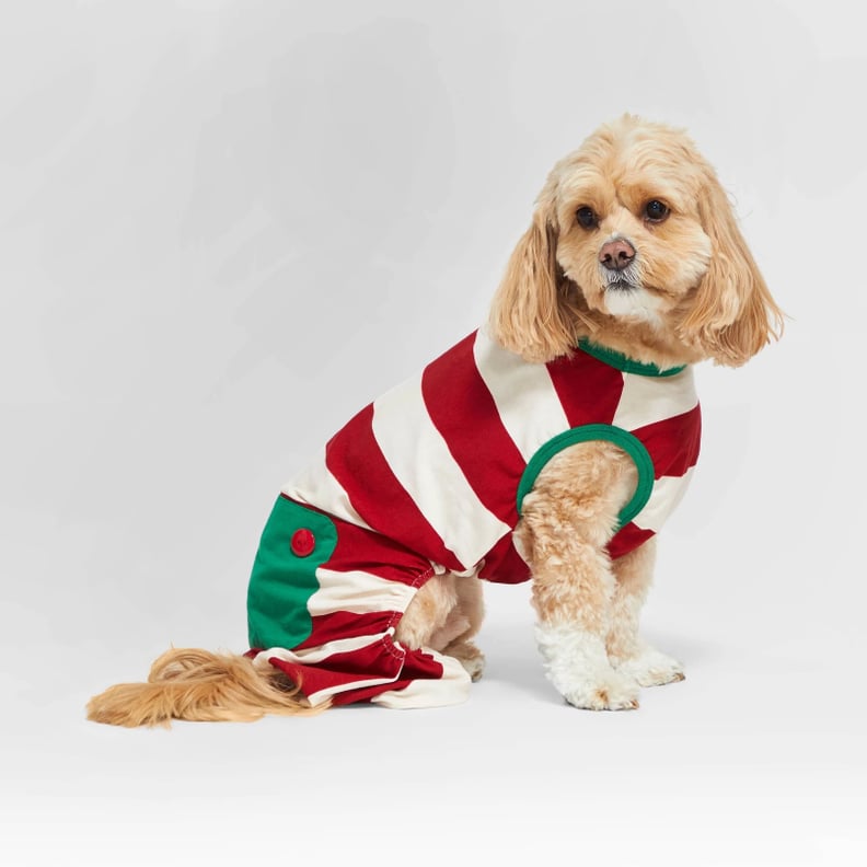 Holiday Striped Pet Pajamas