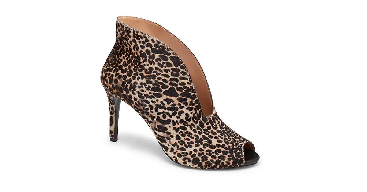 vince camuto leopard booties