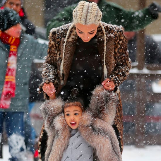 Kim Kardashian and North West Ice Skating in NYC Pictures
