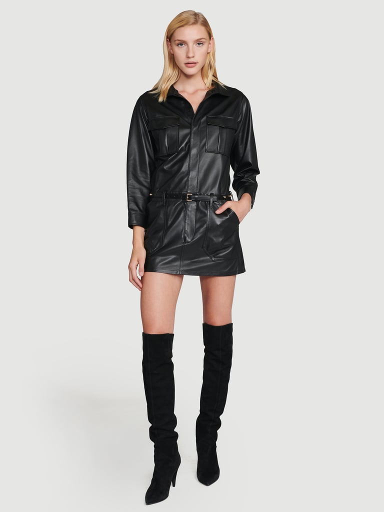 Frame Leather Cargo Dress