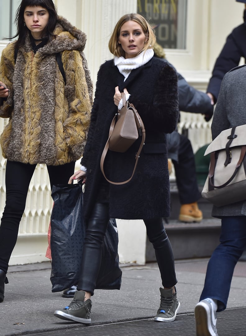 Olivia Palermo Wearing Winter Layers January 2016