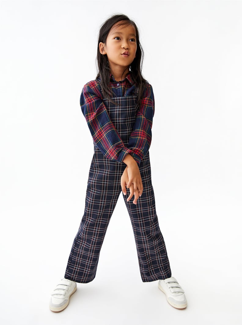 Zara sale plaid overalls