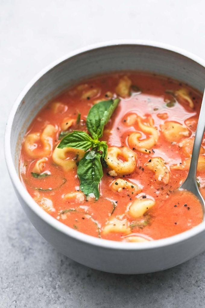 Tomato Basil Tortellini Soup