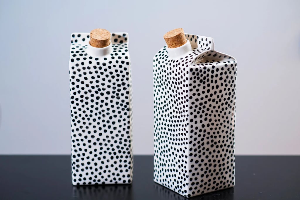 A Milk Jug: Polka Dots Ceramic Water or Milk Jug