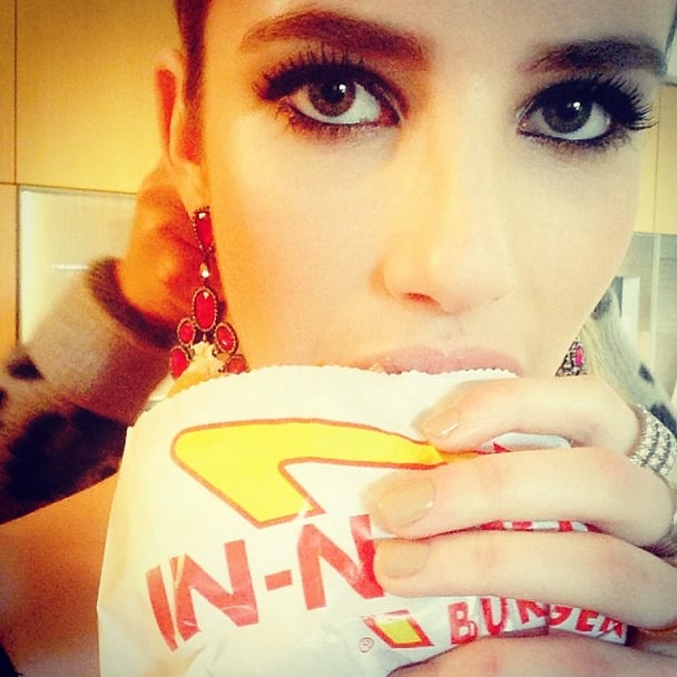 A girl's best friends: diamonds and a cheeseburger.
Source: Instagram user emmaroberts6