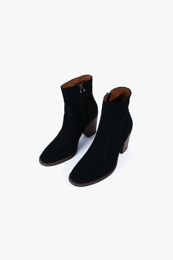 Genuine People Suede Ankle Boots