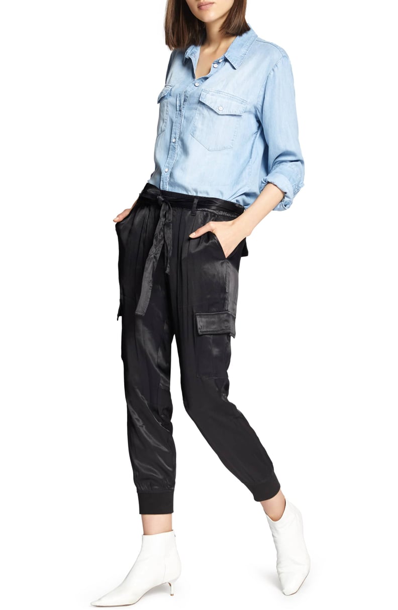 Sanctuary Precious Cargo Satin Jogger Pants