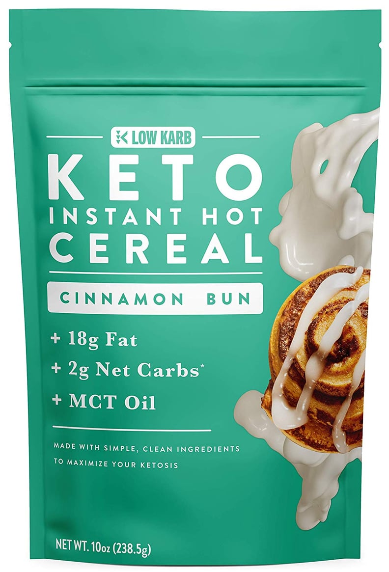 Keto Instant Hot Breakfast Cereal Cinnamon Bun With MCT Oil