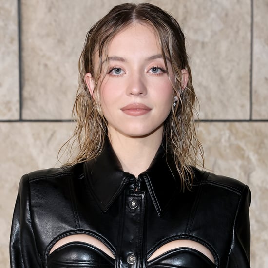 Sydney Sweeney Wears a Leather Miu Miu Mini Skirt