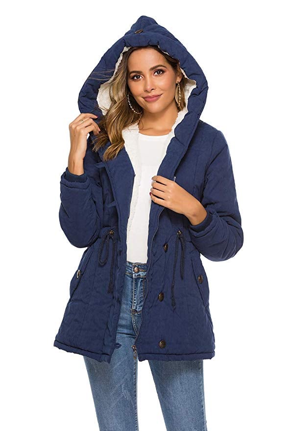 Elelter Hooded Parka With Drawstring