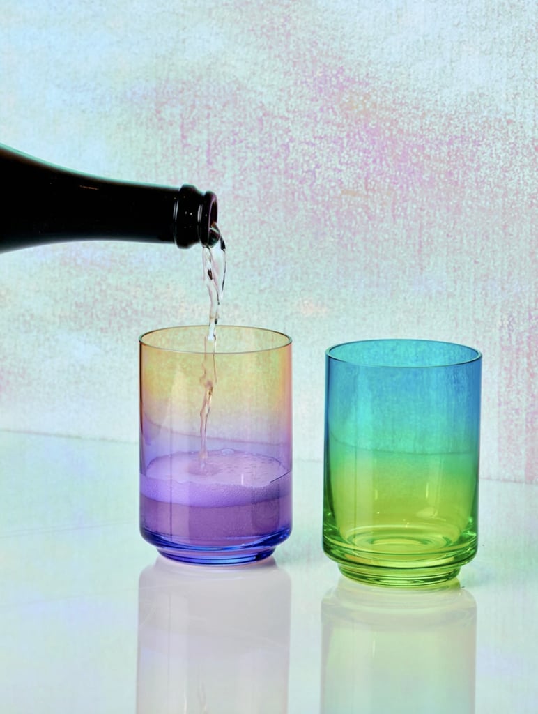 Best Multicolored Glasses: Lateral Objects Gradient Glass