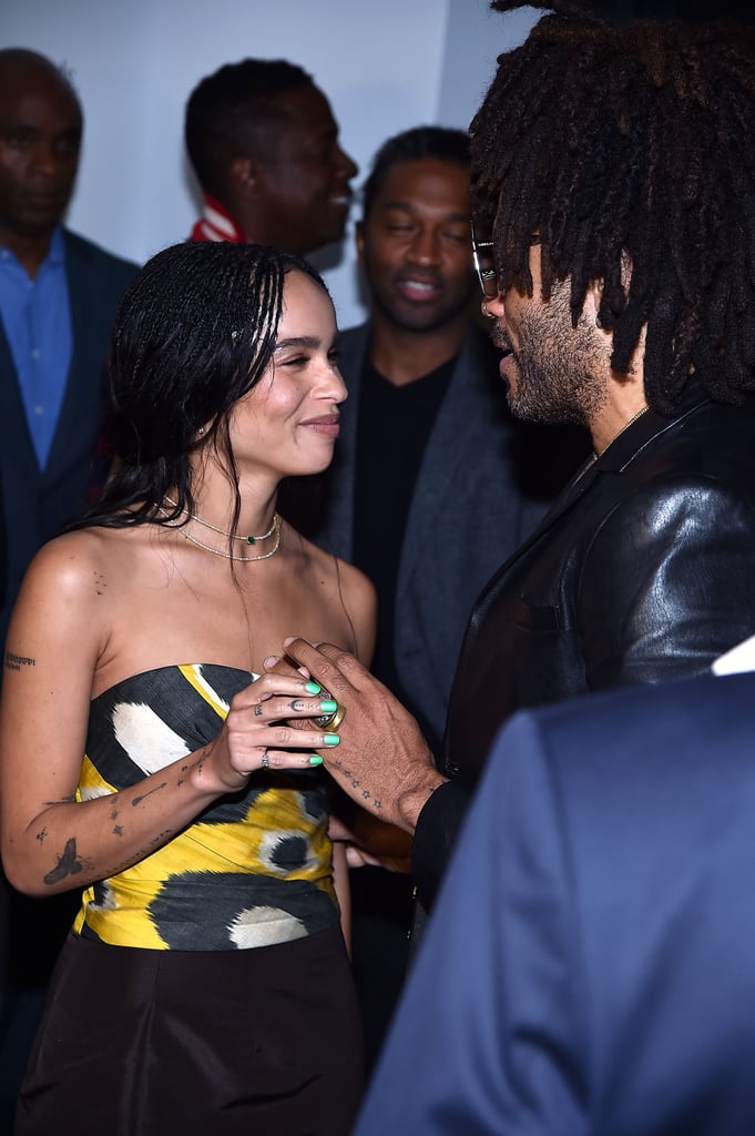 Zoë Kravitz and Lenny Kravitz at Exhibition Opening 2018