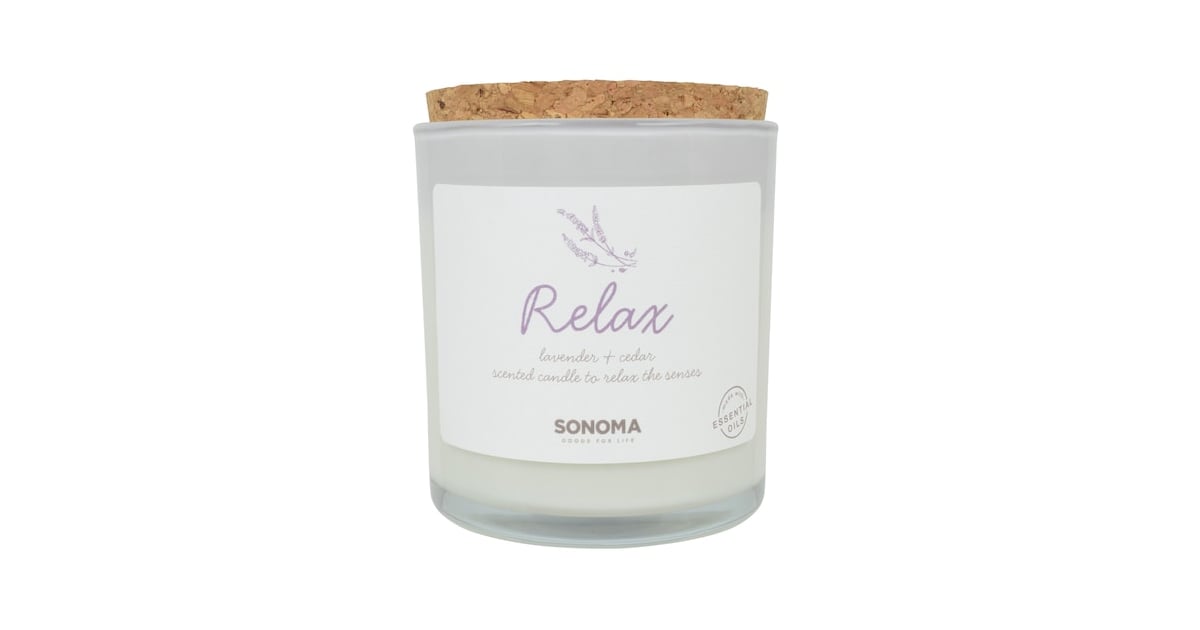Sonoma Goods For Life Spa Relax Lavender & Cedar 13oz. Candle Jar