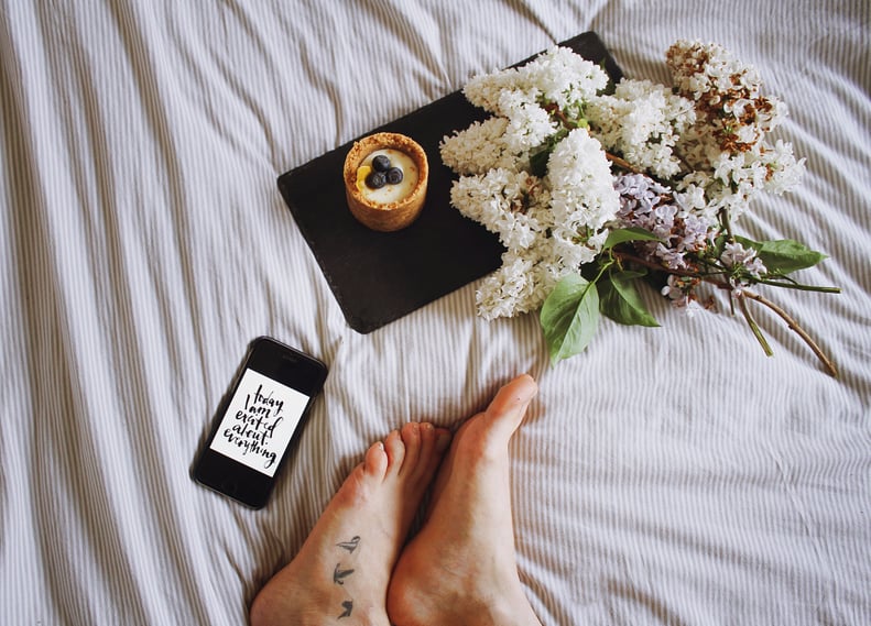 Surprise your significant other with a little breakfast in bed.